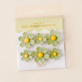 Daisy Delight Magnet Set-Green