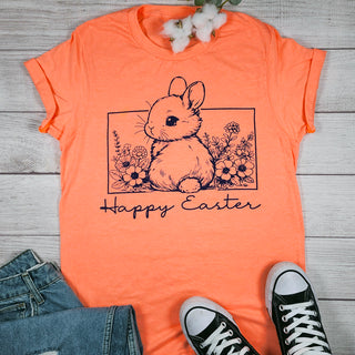 HAPPY EASTER CORAL TEE