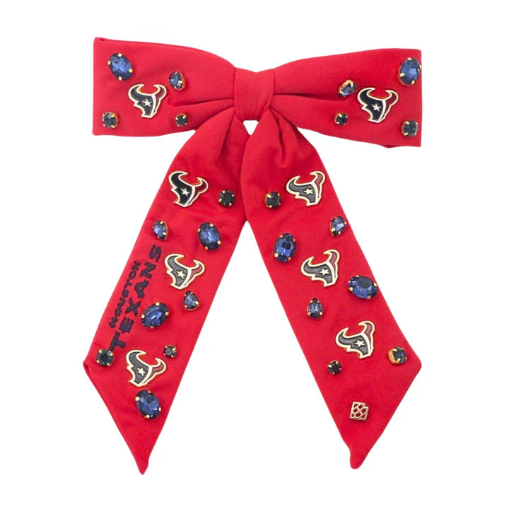 BRIANNA CANNON  Houston Texans Red Bow Barrette