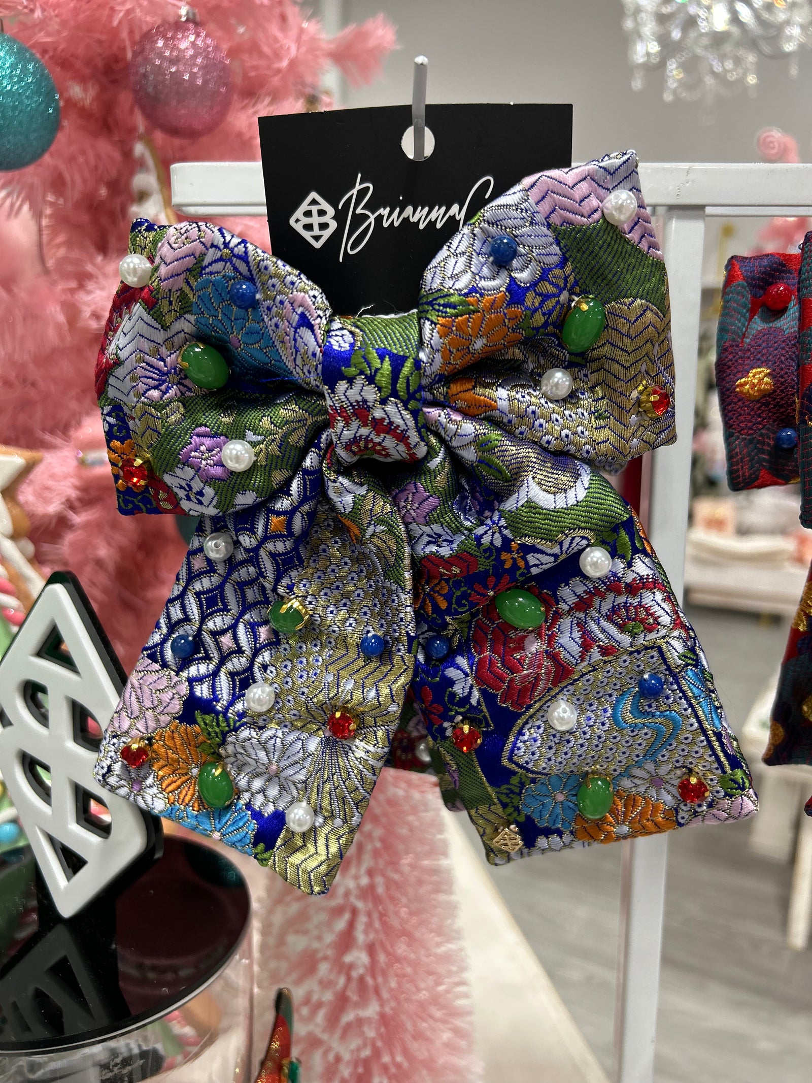 Blue & Gold Floral Bowl