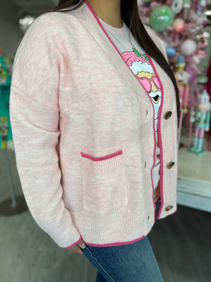 Bow Pink Cardigan