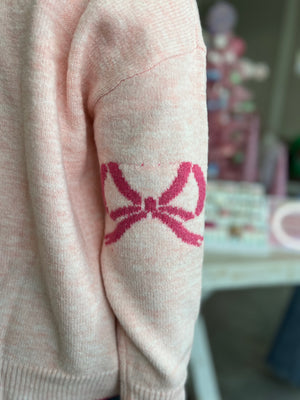 Bow Pink Cardigan