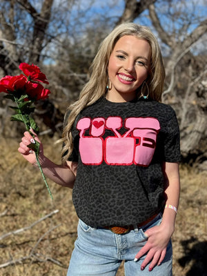 BUBBLE LOVE RED METALLIC LEOPARD