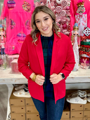 SCARLET RED BLAZER