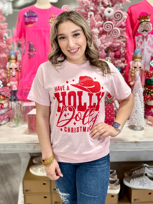 HAVE A HOLLY CHRISTMAS TEE