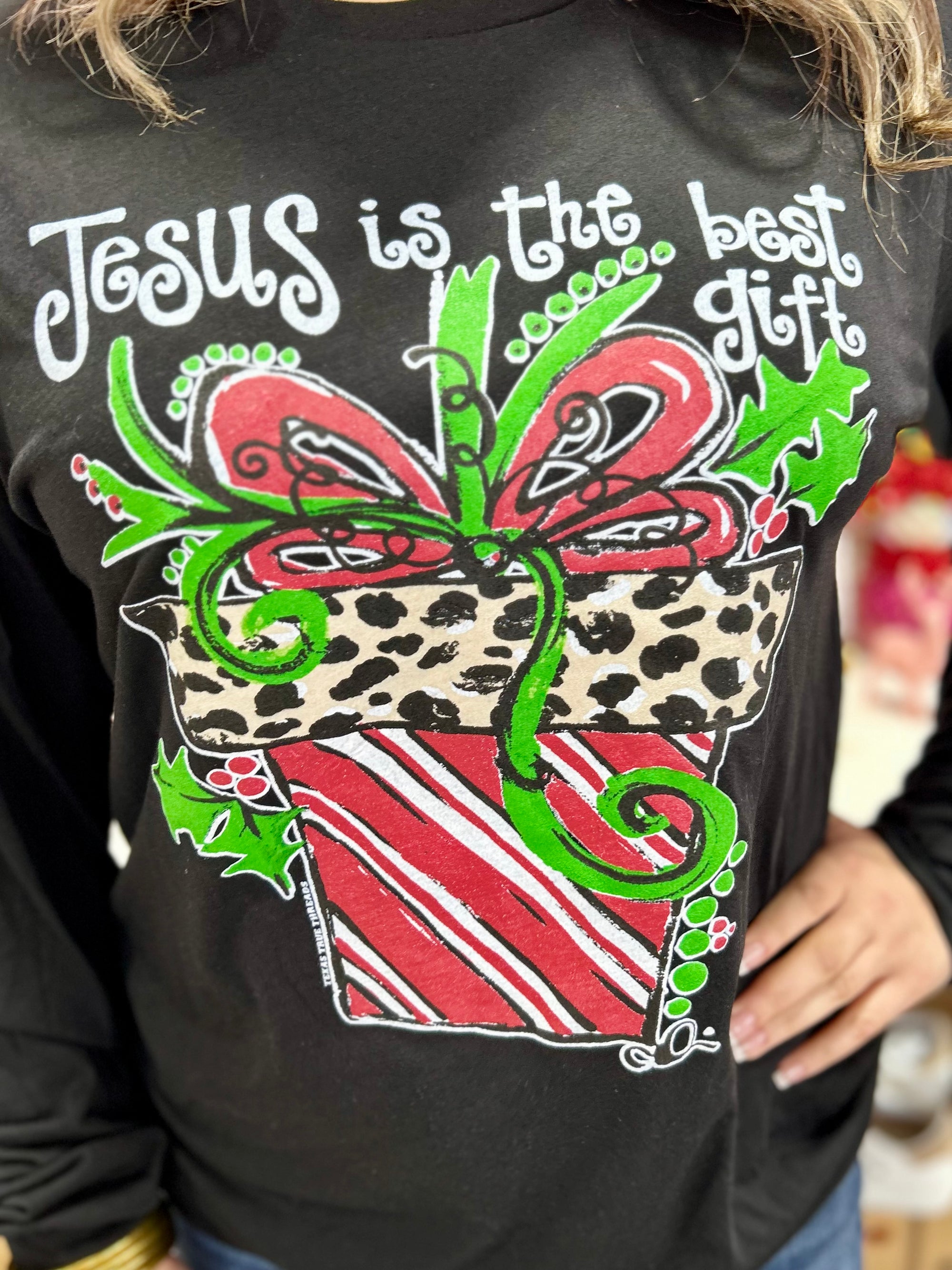 CALLIE'S JESUS IS THE BEST GIFT LONGSLEEVE TEE