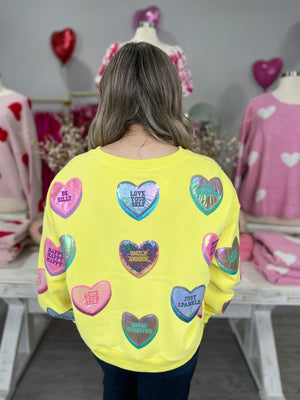 QOS YELLOW CANDY HEARTS