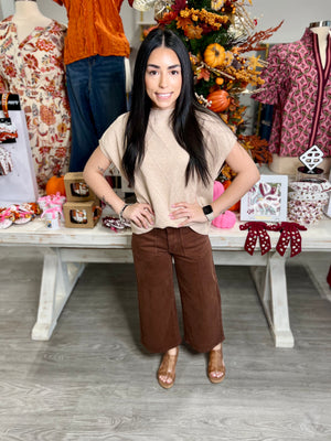 CAITY MAPLE JUDY BLUE WIDE LEG JEANS