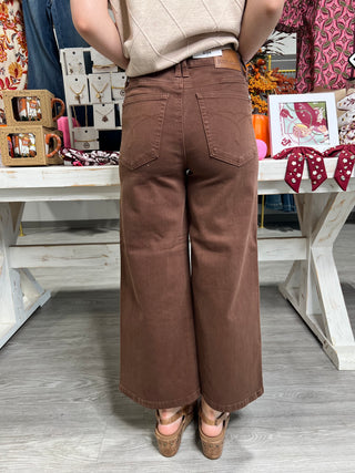 CAITY MAPLE JUDY BLUE WIDE LEG JEANS