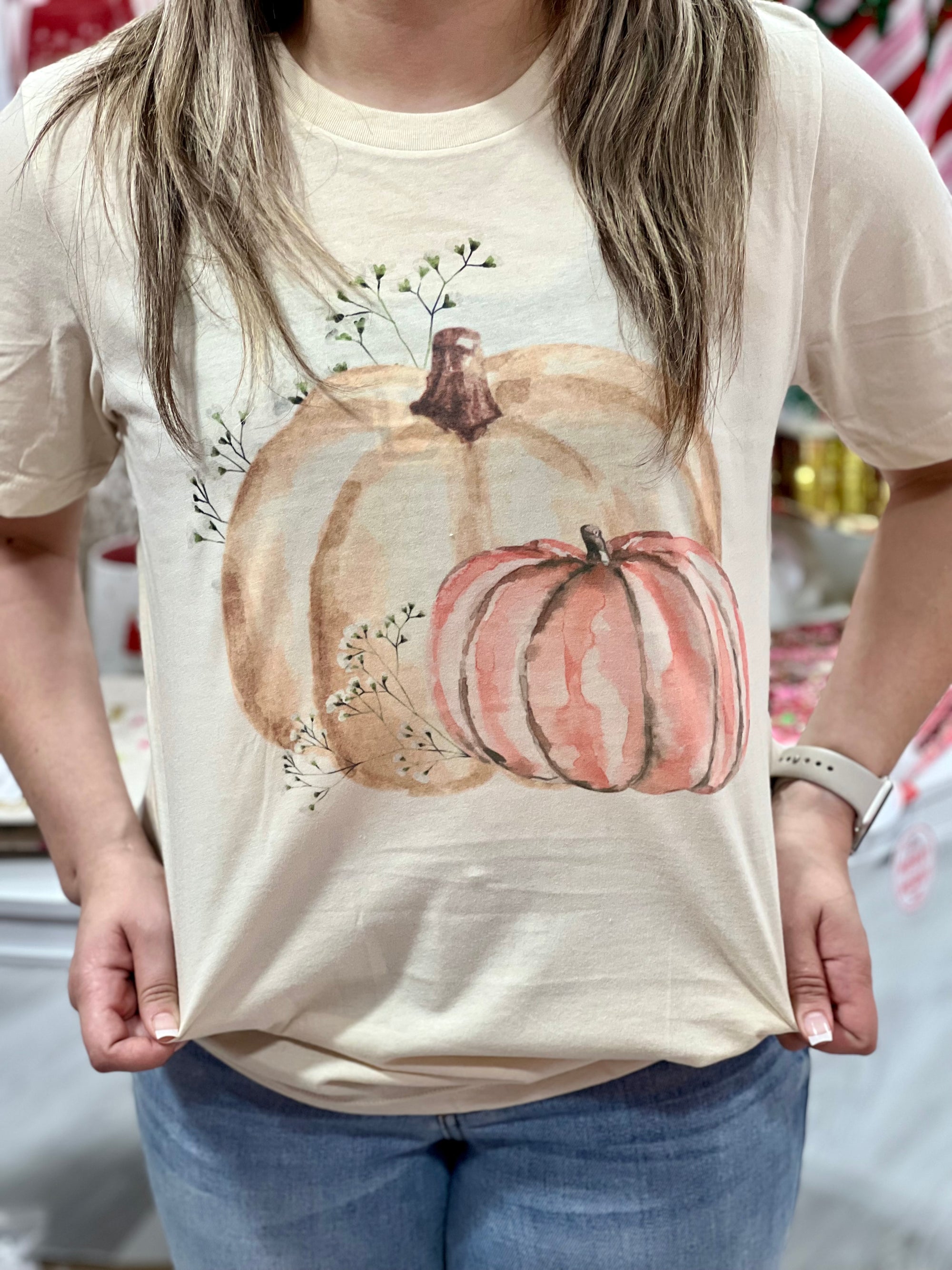 MAUVE PUMPKIN TEE