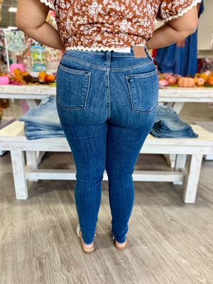 BRITT HIGH WAIST SKINNY W/ DESTRESS JEANS