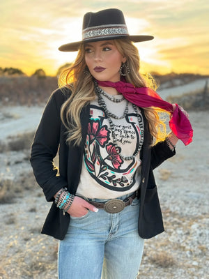 LAUREN'S HORSESHOE TEE