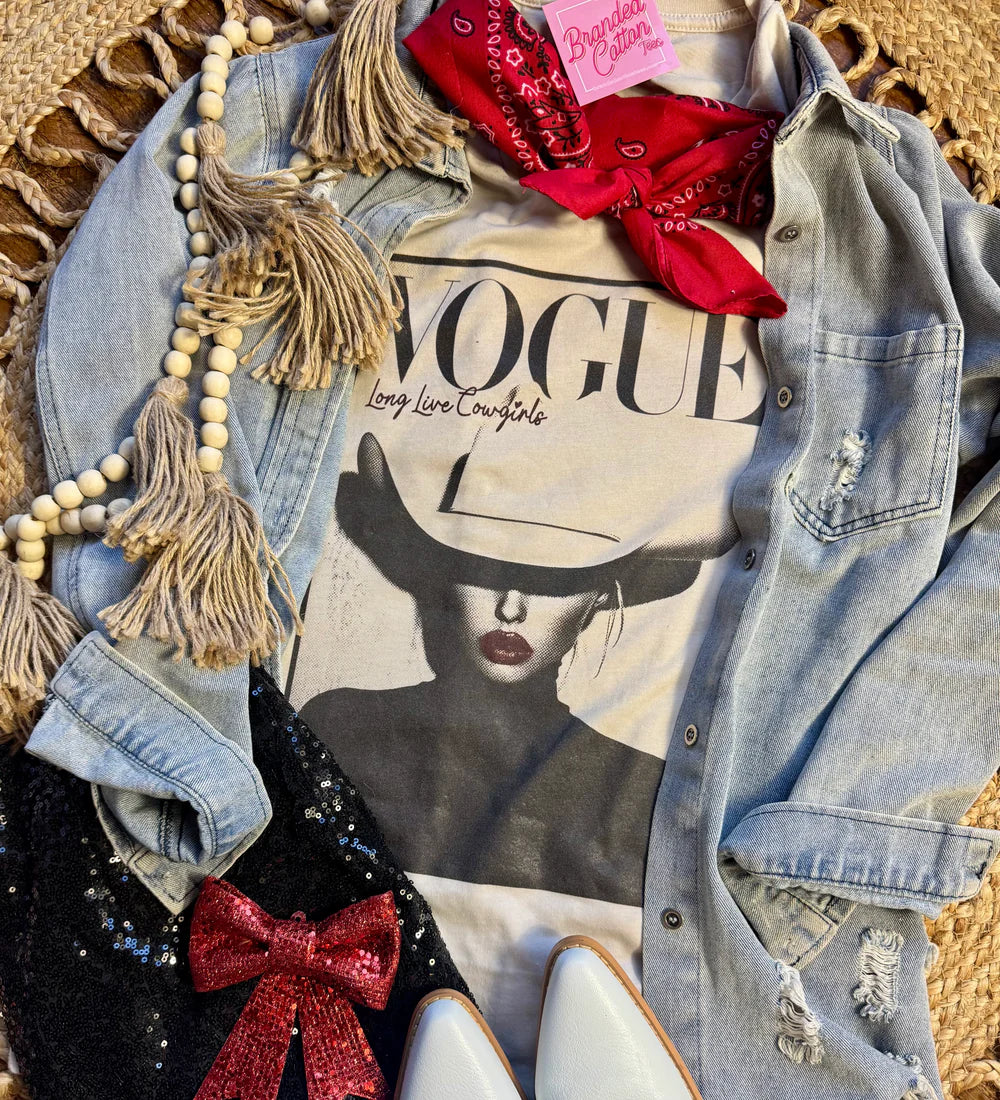 VOGUE COWGIRL TEE
