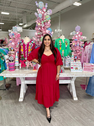 ADRIANA RED DRESS