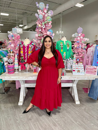 ADRIANA RED DRESS