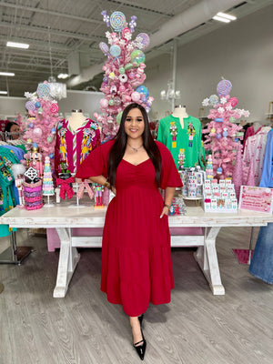 ADRIANA RED DRESS