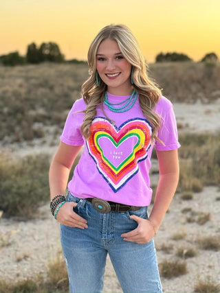 RAINBOW HEART TEE