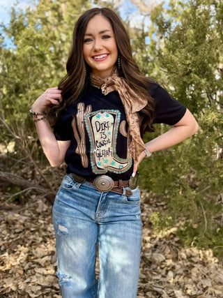 DIRT IS COWGIRL GLTTER BROWN