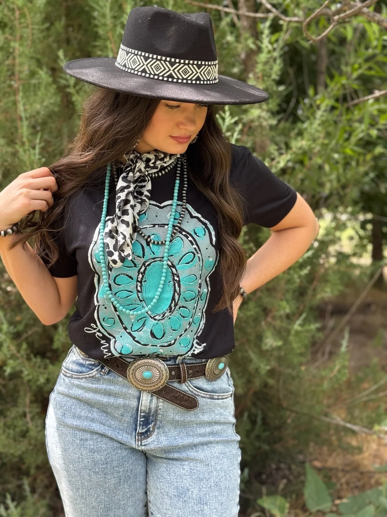 CALLIE'S GENUINE CONCHO TEE