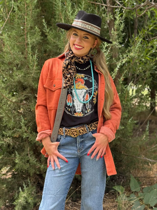 Callie Ann Stelter Western Skull Tee