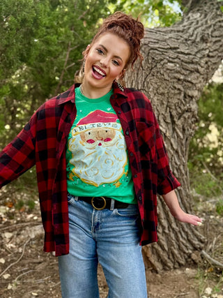 Callie Ann Stelter Believe in Santa Tee