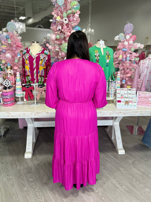 PATRICIA PINK MAXI DRESS