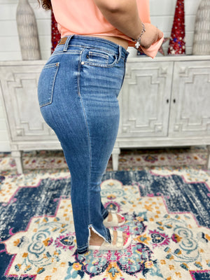 DEBBIE SLIT STRAIGHT JUDY BLUE JEANS