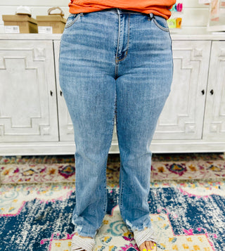 CAMILA STRAIGHT DISTRESSED JEANS