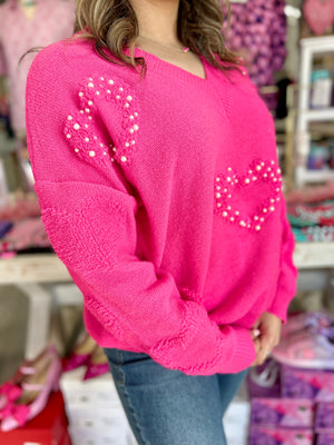 MIRANDA HEART SWEATER