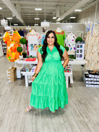CECILIA GREEN DRESS