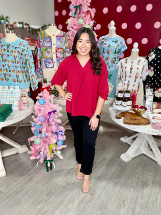 SHERLY CRIMSON TOP