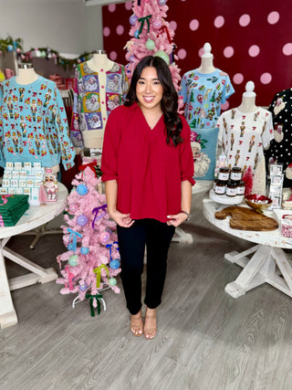 SHERLY CRIMSON TOP