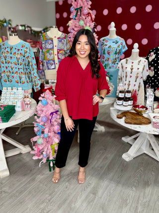 SHERLY CRIMSON TOP