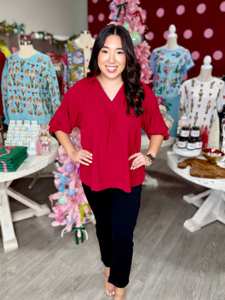SHERLY CRIMSON TOP