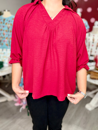 SHERLY CRIMSON TOP