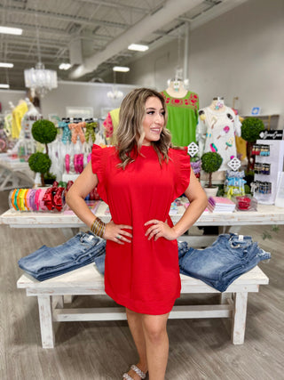 ADDISON RED DRESS