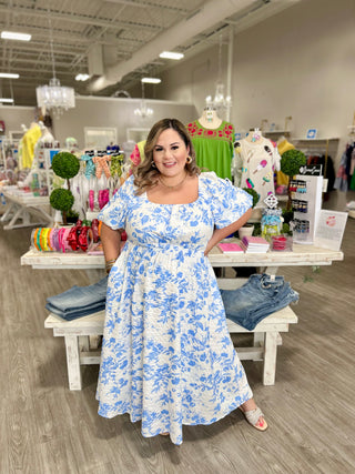 JENNIFER BLUE DRESS