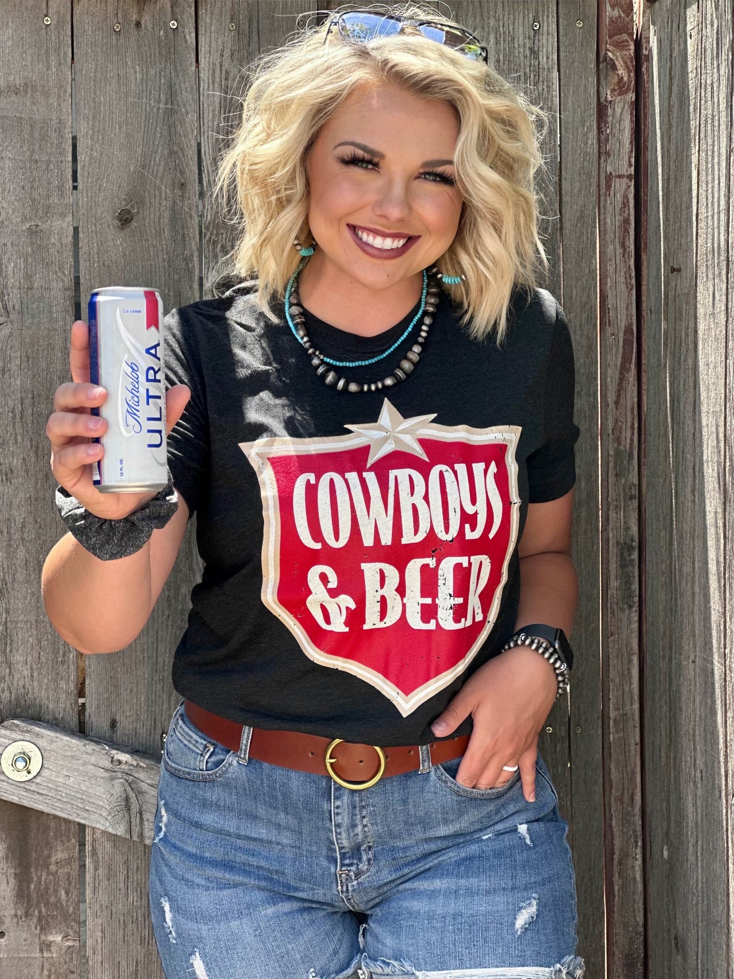 COWBOYS & BEER TEE