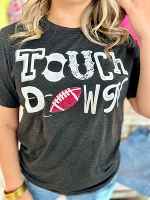 PINK FOOTBALL SEQUIN TOUCHDOWN