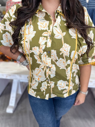 AVERY OLIVE FLORAL TOP