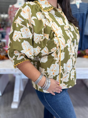 AVERY OLIVE FLORAL TOP