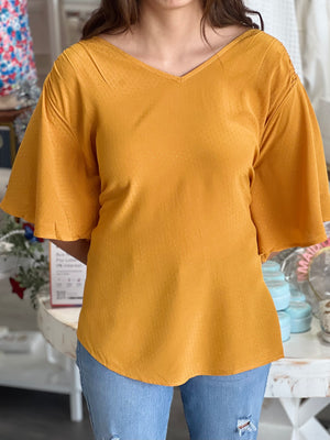 MUSTARD FLOW TOP