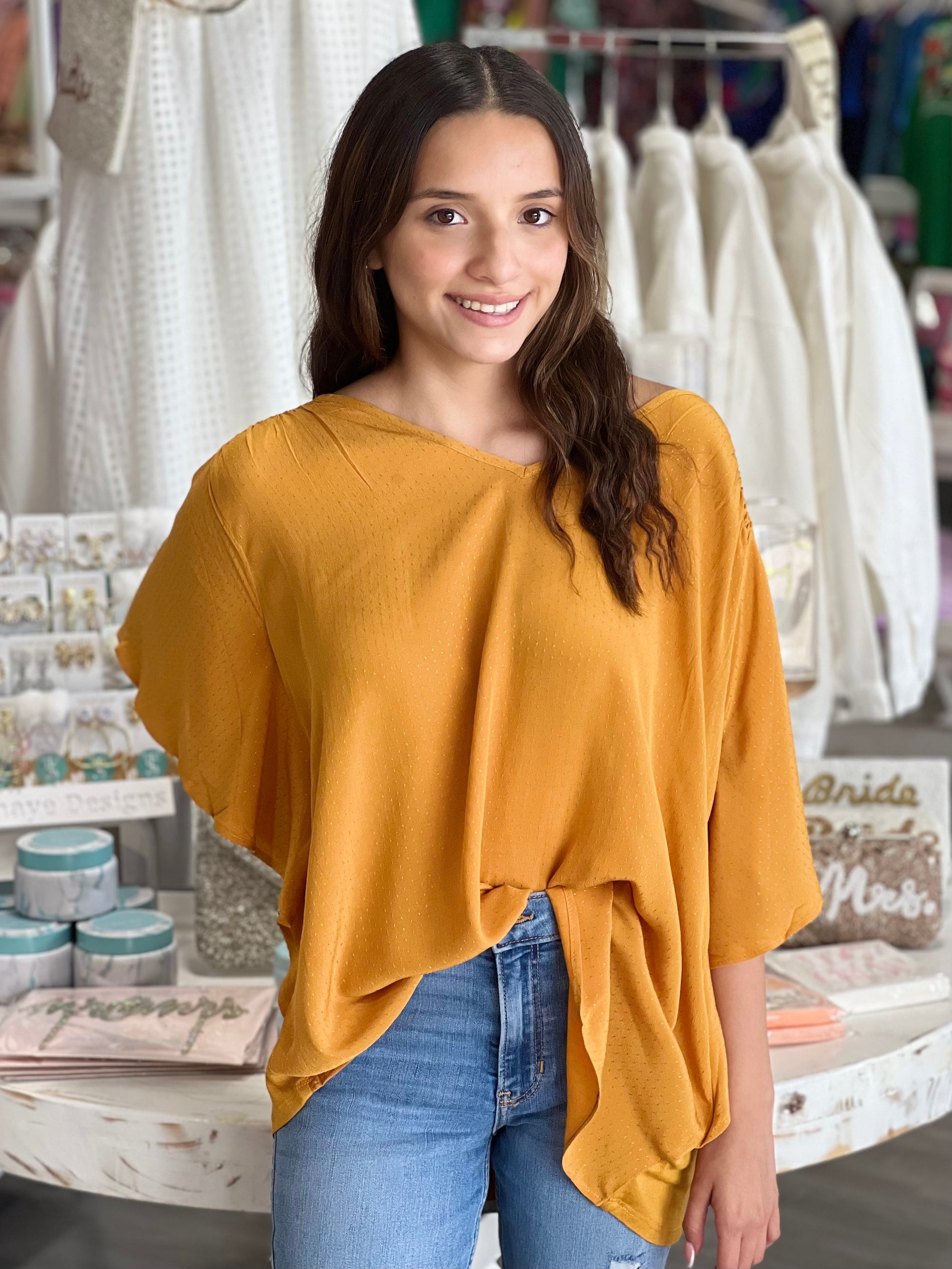 MUSTARD FLOW TOP