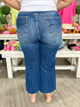 SARA CROP WIDE JEANS