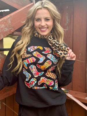 BARBARA'S BOOT SCOOT SWEATSHIRT