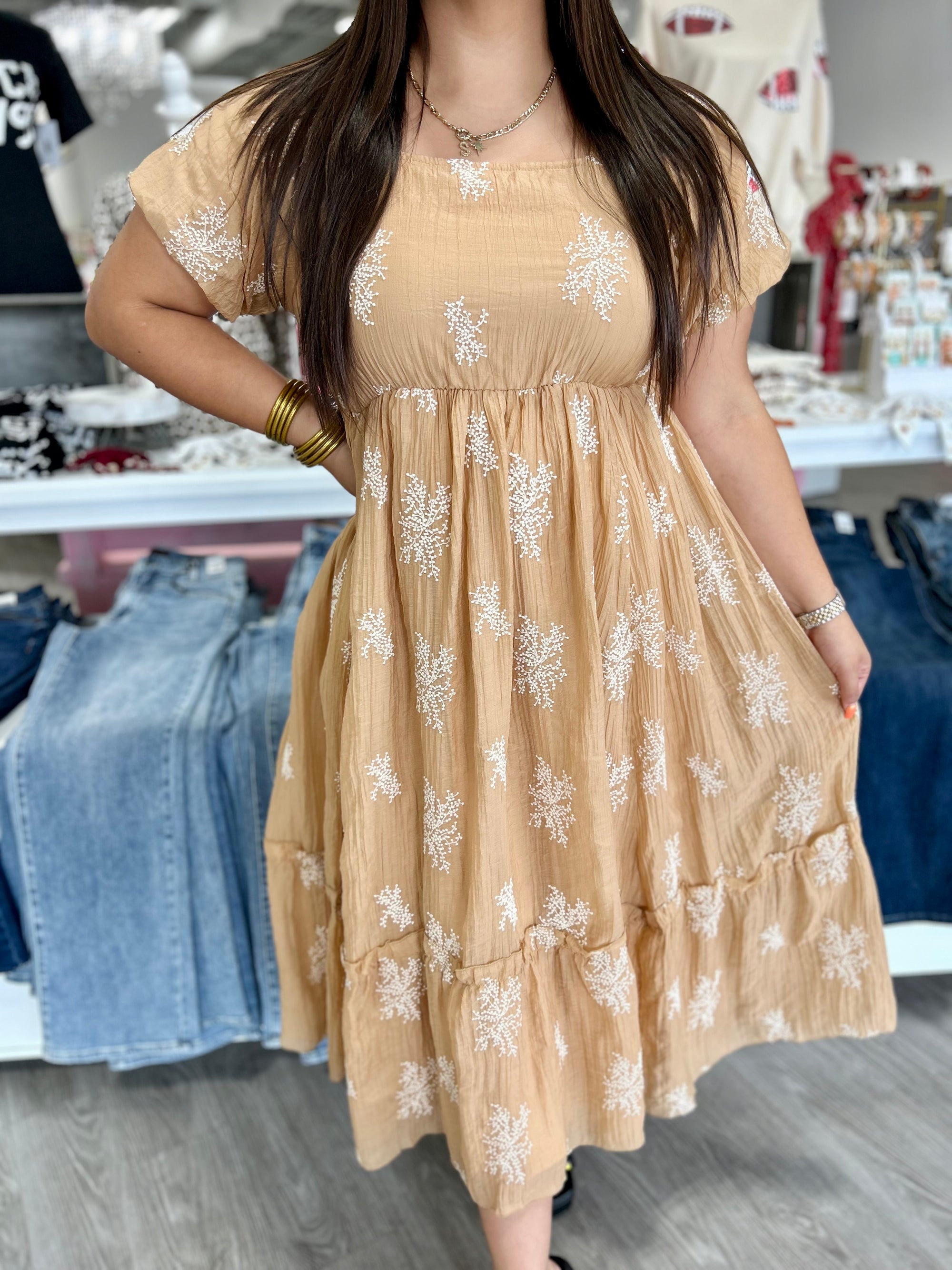 KENDAL CAMEL MAXI DRESS