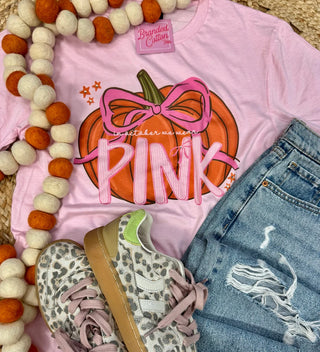 We Wear Pink Pumpkin Tee