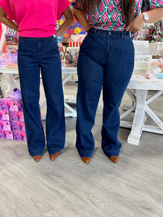 DAYANNA HIGH WAIST WIDE LEG JUDY BLUE JEANS