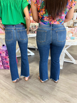 LESLIE MIDRISE CROPPED BOOTCUT JUDY BLUE JEANS