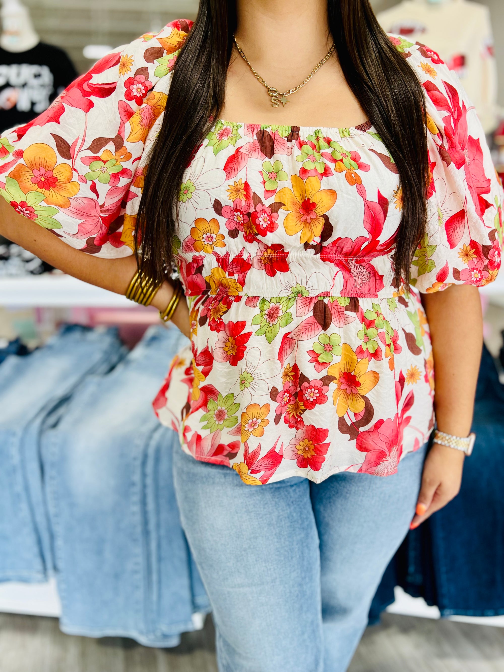 KORA FLORAL TOP